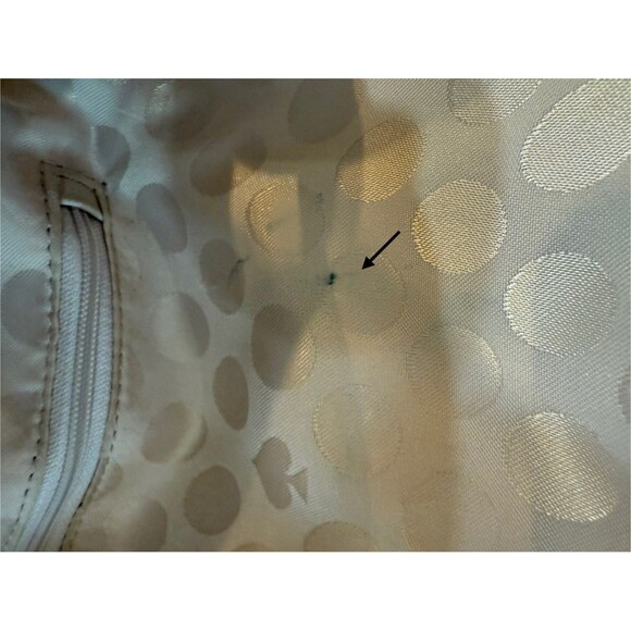 Kate Spade Cedar Street Hayden Satchel Crisp Linen/Merlot W/ Straps MSRP $278 - Picture 14 of 16